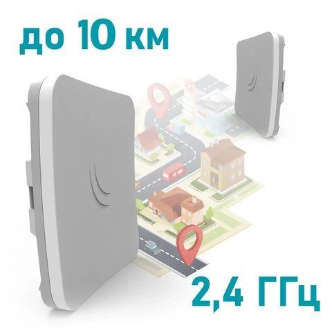 MikroTik SXTsq Lite2 (RBSXTsq2nD) 2.4 ГГц Бездротовий WiFi міст 99-00002332 фото