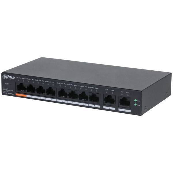 Dahua DH-CS4010-8ET-60 PoE Комутатор 10 портів керований 99-00023172 фото