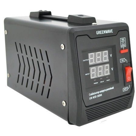 Green Wave Mauser 500VA (350Вт) Стабілізатор напруги релейний 1xShuko, DC140-260V, AC220, BOX, Q 99-00018138 фото