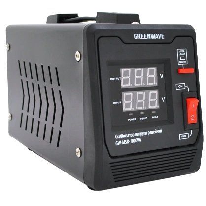 Green Wave Mauser 1000VA (700Вт) Стабілізатор напруги релейний 1xShuko, DC140-260V, AC220&plusmn;8%, BOX 99-00018139 фото