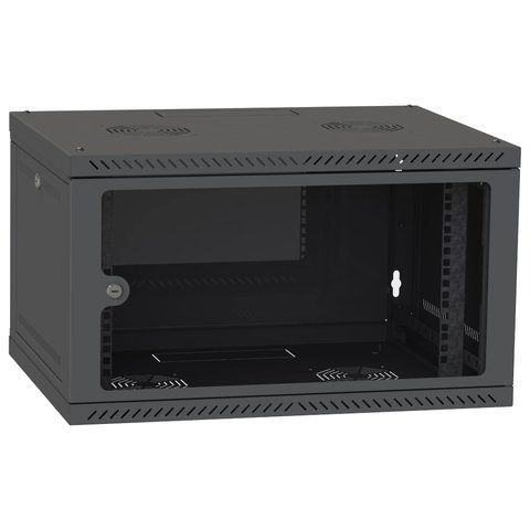 IPCOM СН-4U-060х035-ДС-9005 Шафа телекомунікаційна скло (RAL9005) 99-00019127 фото