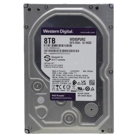Western Digital Purple WD85PURZ 8Тб Жорсткий диск внутрішній 99-10027497 фото