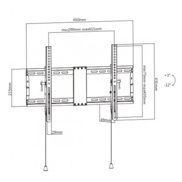 Gembird WM-80T-01 37-80" 70 кг Кронштейн для телевізора 99-00022271 фото