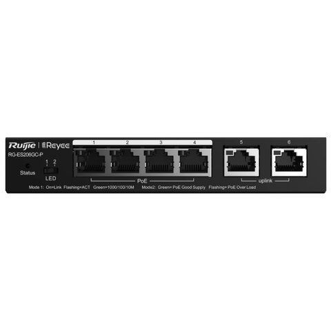 Ruijie Reyee RG-ES206GC-P PoE Комутатор 4 порти керований 99-00014730 фото