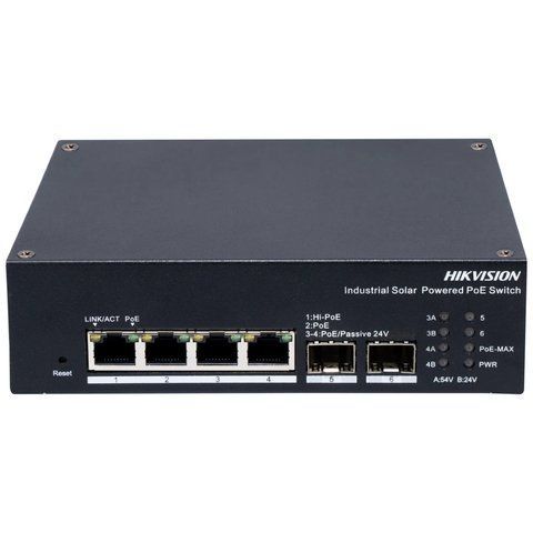 Hikvision DS-3T1506HP-EI-UPS PoE Комутатор 4 порти керований 99-10027704 фото