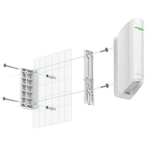 Ajax Smartbracket MotionProtect Curtain white Кріпильна панель 99-00004950 фото