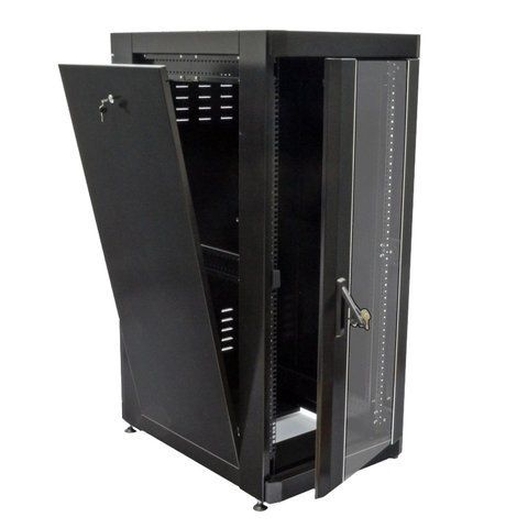 19" 28U, 610х865 мм Шафа посилена, перфоровані двері (66%), чорна 99-00008604 фото