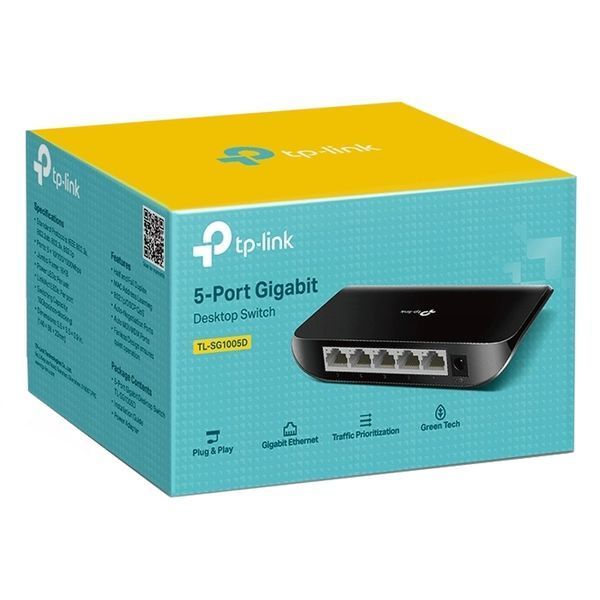TP-Link TL-SG1005D 5-портовий гігабітний настільний комутатор 99-00010936 фото