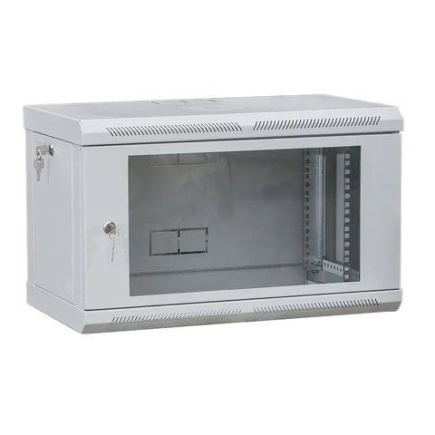 VAGO TC Шафа телекомунікаційна 19", настінна 9U (505х600х600) двері акріл, сіра 99-00008730 фото