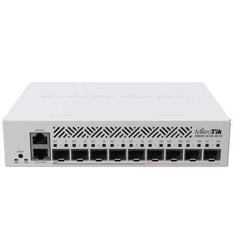 MikroTik CRS310-1G-5S-4S+IN 10G SFP+ Комутатор 9 портів керований 99-00009200 фото