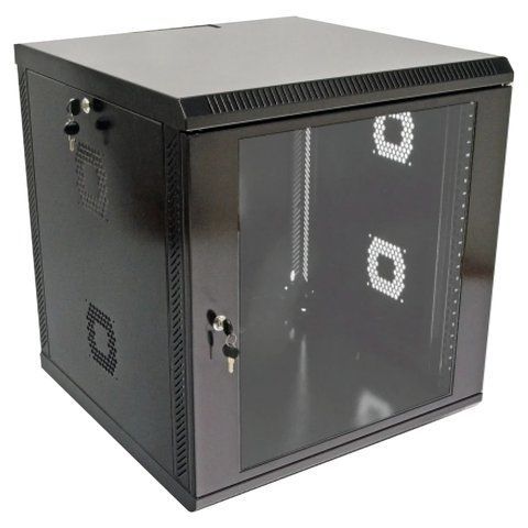 19"12U, 600х600х640 мм Шафа акрилове скло чорна 99-00022175 фото