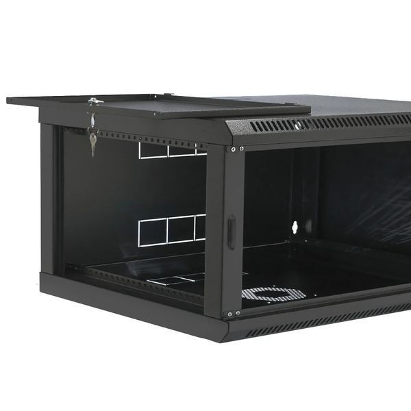 19" 4U 600x400x284мм акрилове скло, чорний Шафа 99-10026361 фото